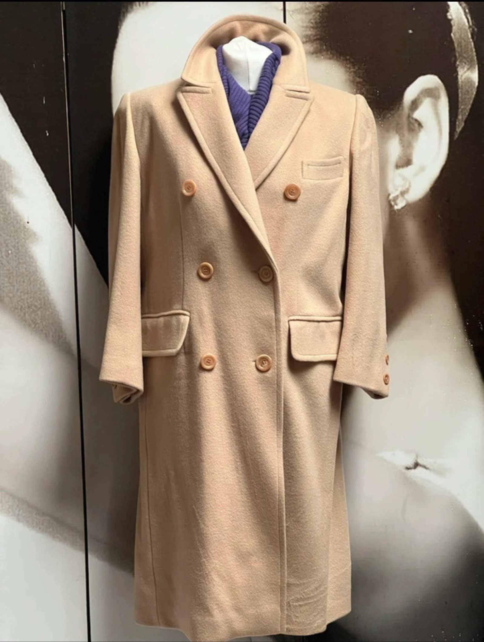 Marilyn de Perel long coat in angora cashmere wool – photo 2